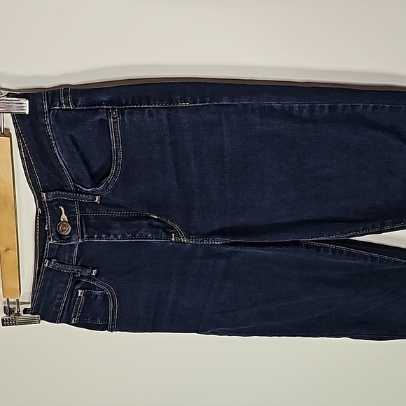 Levi's 721 dark wash 25x32 high rise skinny jeans - Picture 2 of 8